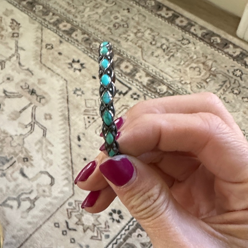 Turquoise and Silver Women's Bracelet